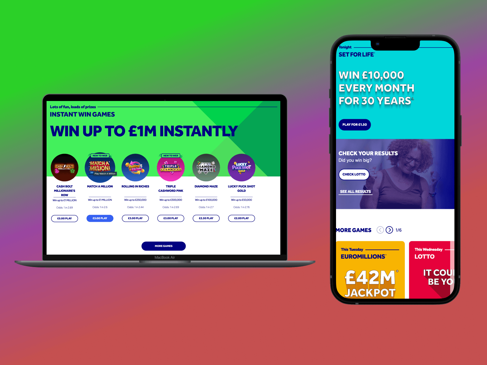 Lottery platform preview